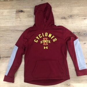 Under Armour Iowa State Cyclones Hoodie - Red and Gray - Youth Medium